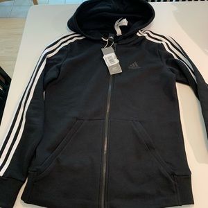 NWT adidas zip up hoodie! XS